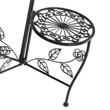 Plant Stand Outdoor Indoor Flower Pots Black-2006732927945281541