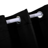 2x Blockout Curtains Panels 3 Layers Black-2018816668368769029