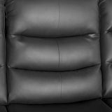 Fantasy Recliner Pu Leather 1R Black - Top-Down View