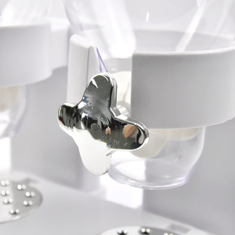 TOQUE Double Cereal Dispenser Dry Food White-2006733302328856582