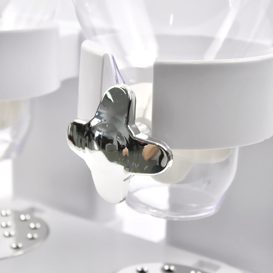 TOQUE Double Cereal Dispenser Dry Food White-2006733302328856582