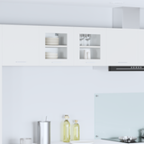 Hanging Cabinet with Door White 40 x 31 x 40 cm Engineered Wood - Side View