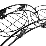 Levede Plant Stand Outdoor Indoor Metal Black - Rear View