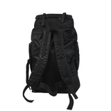 Military Backpack Tactical Hiking Camping Black - Rear View
