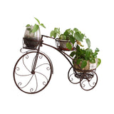 Levede Plant Stand Outdoor Indoor Metal Bronze - Rear View