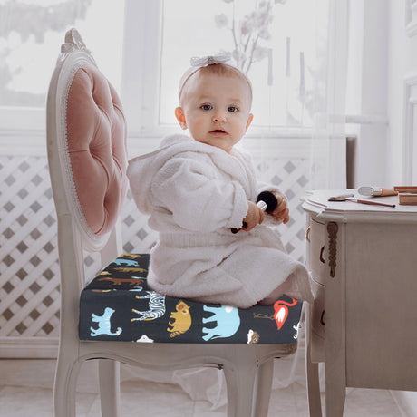 Kid Chair Cushion High Seat Pad Baby Black-2018816660634472455