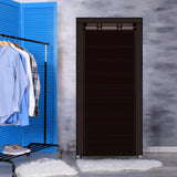 Levede 10 Tier Shoe Rack Portable Storage Brown - Close-Up Angle