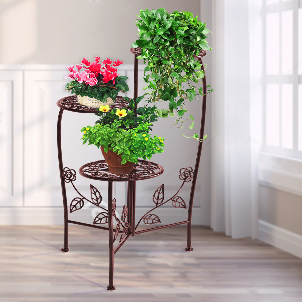 Plant Stand Outdoor Indoor Flower Pots Bronze-2006732928289214471