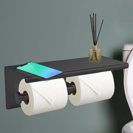 Toilet Paper Holder Double Roll Stainless-2018816667269861383