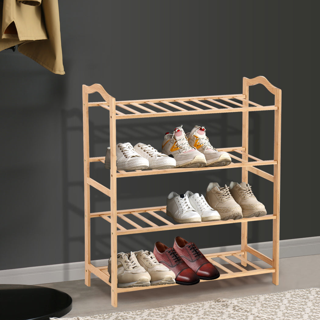 Levede Bamboo Shoe Rack Storage Wooden-2018816673238355975