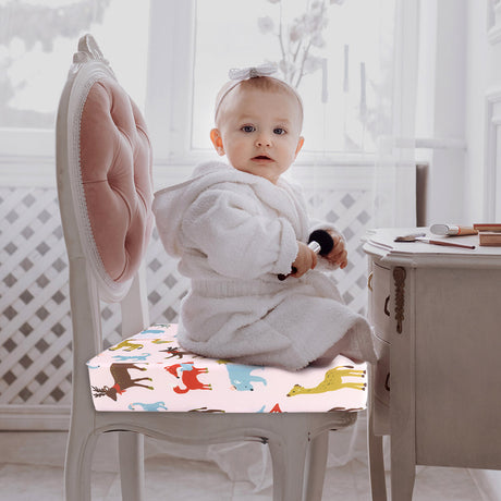 Kid Chair Cushion High Seat Pad Baby Pink-2006733173341425671
