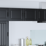 Wall Cabinet PORTO 2 pcs Black 50 x 31 x 40 cm Engineered Wood