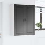 Wall Cabinet PORTO Black 80 x 31 x 100 cm Engineered Wood - Top-Down View