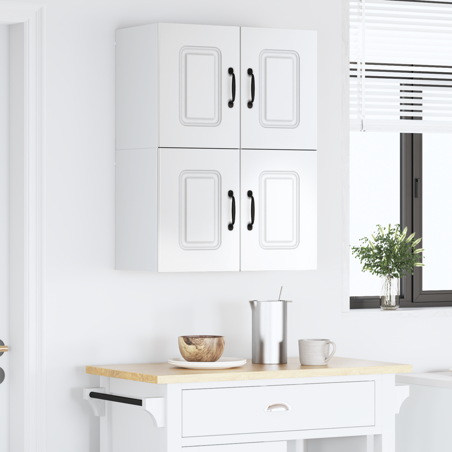 Dishwasher Panel Kalmar 2 pcs High Gloss White Engineered Wood