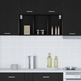 Hanging Cabinet Black Oak 40 x 29,5 x 80 cm Engineered Wood