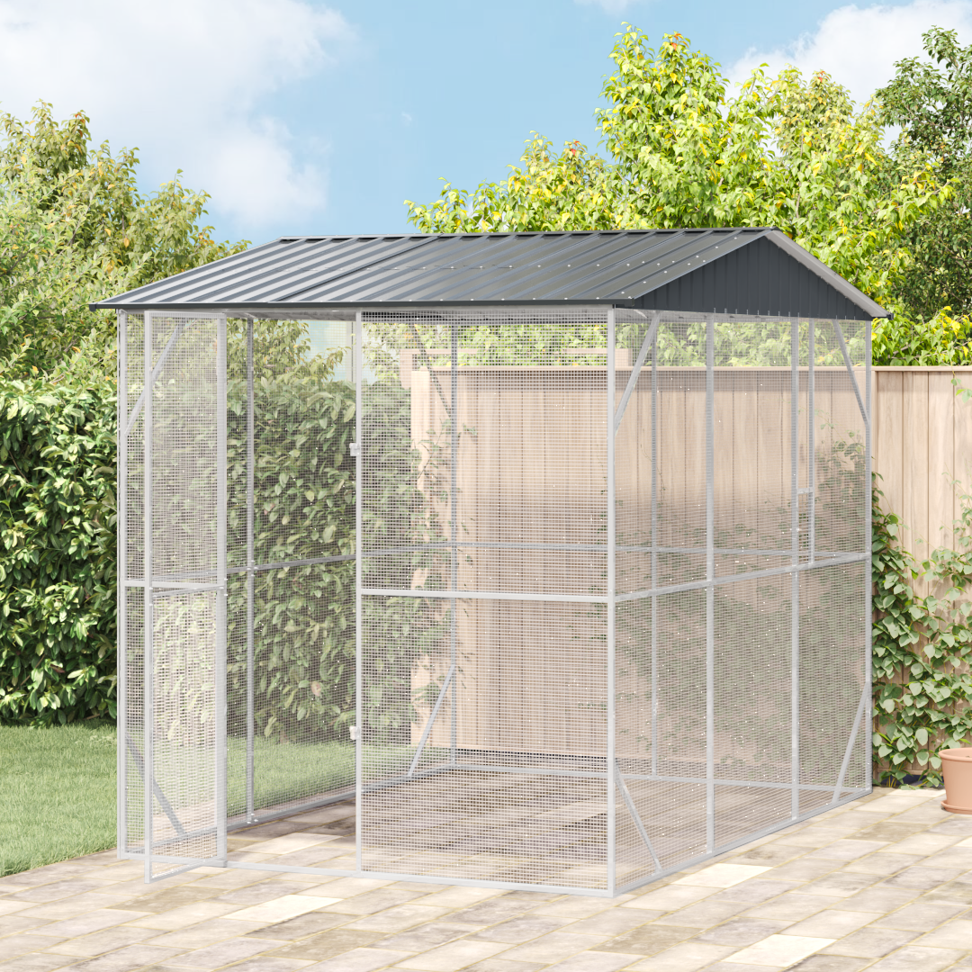 Bird Cage Anthracite 227 x 310 x 247 cm Galvanised Steel