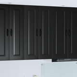 Dishwasher Panel Kalmar Black 60 x 31 x 100 cm Engineered Wood - Side View