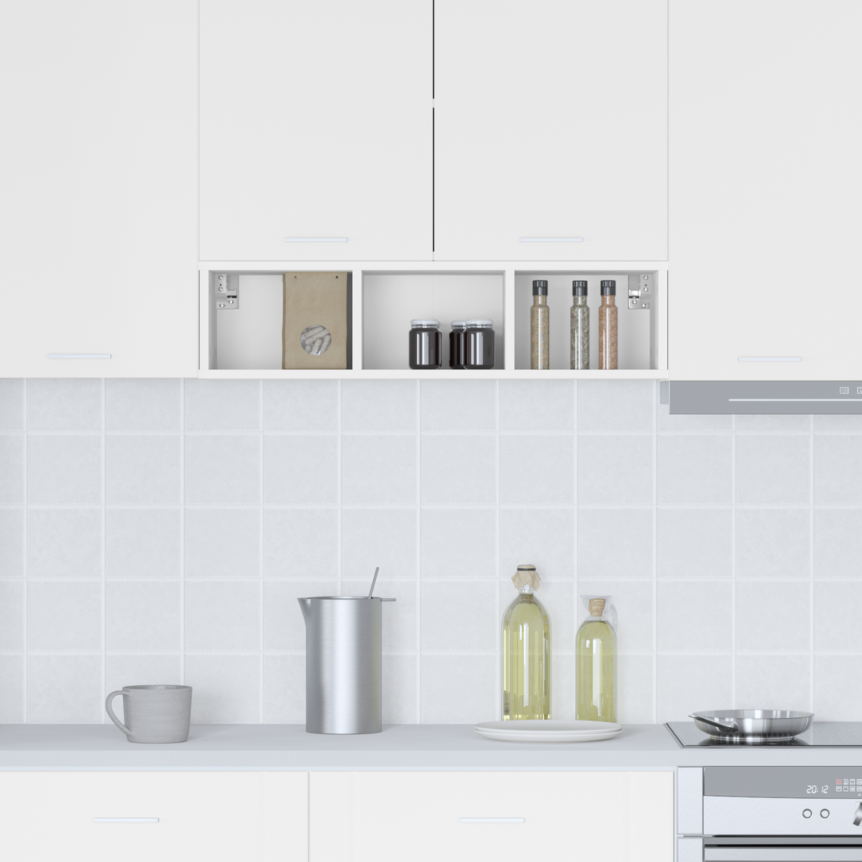 Hanging Cabinet White 20 x 29,5 x 80 cm Engineered Wood