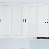 Wall Cabinet PORTO High Gloss White 80 x 31 x 100 cm - Side View