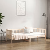 Day Bed without Mattress 90x190 cm Solid Wood Pine - Side View