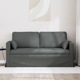 Sofa Dark Grey 158 x 78 x 80 cm Fabric