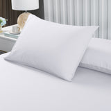 Royal Comfort Bamboo Cooling 2000TC 3-Piece Combo Set - Queen-White - Side View