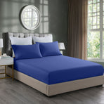 Royal Comfort Bamboo Cooling 2000TC 3-Piece Combo Set - King-Royal Blue-1951134876883357696