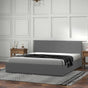 Milano Luxury Gas Lift Bed with Headboard (Model 1) - Grey No.28 - Double