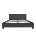 Milano Sienna Luxury Bed with Headboard (Model 2) - Charcoal No.35 - King Single-1951134895539621893
