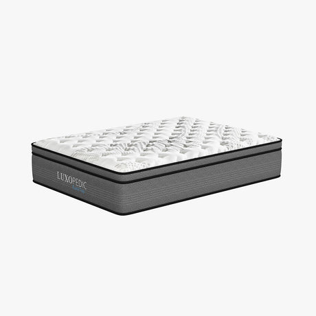 Luxopedic Pocket Spring Mattress 5 Zone 32CM Euro Top Memory Foam Medium Firm-1951134908403552256
