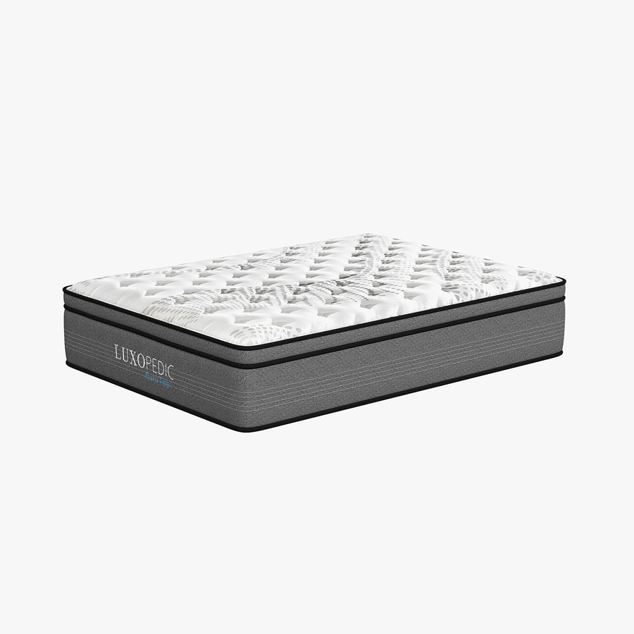 Luxopedic Pocket Spring Mattress 5 Zone 32CM Euro Top Memory Foam Medium Firm-1951134908600684544