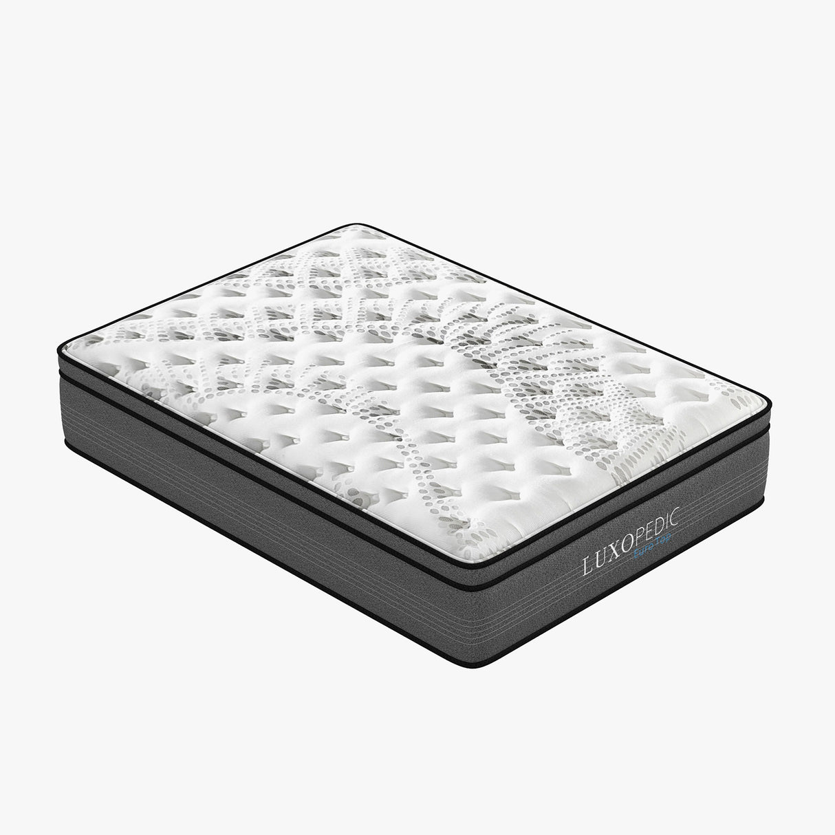 Luxopedic Pocket Spring Mattress 5 Zone 32CM Euro Top Memory Foam Medium Firm-1951134908600684549