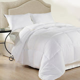 Royal Comfort Duck Feather And Down Quilt Size: 95% Feather 5% Down 500GSM White Cotton - King Single - Side View