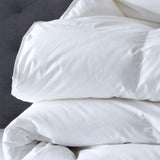 Royal Comfort Duck Feather And Down Quilt Size: 95% Feather 5% Down 500GSM White Cotton - King Single - Front View