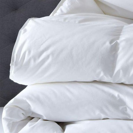 Royal Comfort Duck Feather And Down Quilt Size: 95% Feather 5% Down 500GSM White Cotton - King Single-1951134842473287682