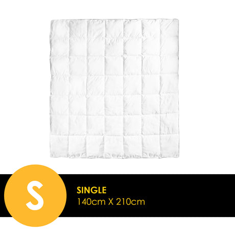 Royal Comfort Luxury Bamboo 250GSM Quilt - Single-1951134842666225666