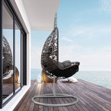 Arcadia Furniture Egg Chair - Oatmeal and Grey - Front View