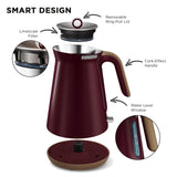Morphy Richards 1.5L Aspect Kettle - Maroon & Cork - Rear View