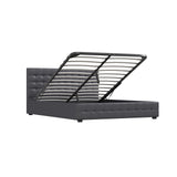 Milano Decor Eden Gas Lift Bed - Dark Grey - King Single-1951134897431252997