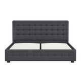 Milano Decor Eden Gas Lift Bed - Dark Grey - King Single-1951134897431252998