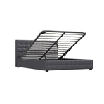 Milano Decor Eden Gas Lift Bed - Dark Grey - King-1951134898052009989