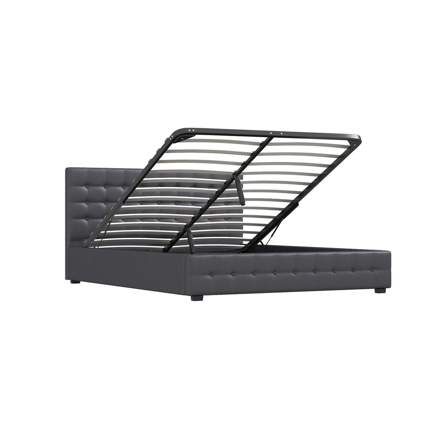 Milano Decor Eden Gas Lift Bed - Dark Grey - King-1951134898052009989