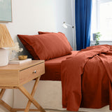 Royal Comfort - Balmain 1000TC Bamboo cotton Sheet Sets (King) - Cinnamon - Front View