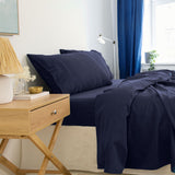 Royal Comfort - Balmain 1000TC Bamboo cotton Sheet Sets (King) - Royal Blue - Front View