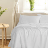 Royal Comfort - Balmain 1000TC Bamboo cotton Sheet Sets (King) - Cool Grey - 45-Degree Angle