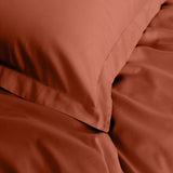 Royal Comfort - Balmain 1000TC Bamboo cotton Quilt Cover Sets (Queen) - Cinnamon - Top-Down View
