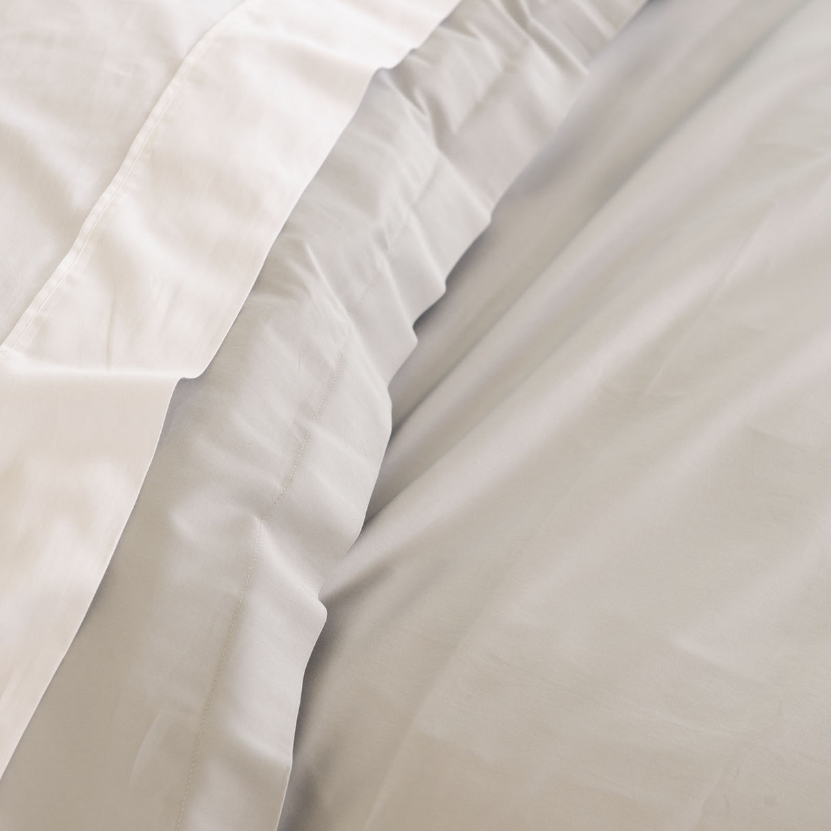 Royal Comfort - Balmain 1000TC Bamboo cotton Quilt Cover Sets (Queen) - Cool Grey-1951134829844238341