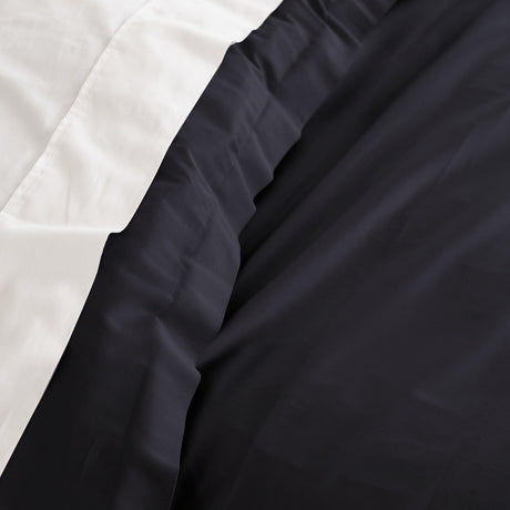 Royal Comfort - Balmain 1000TC Bamboo cotton Quilt Cover Sets (Queen) - Charcoal-1951134830041370629