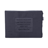 Royal Comfort - Balmain 1000TC Bamboo cotton Quilt Cover Sets (Queen) - Charcoal - Close-Up Angle