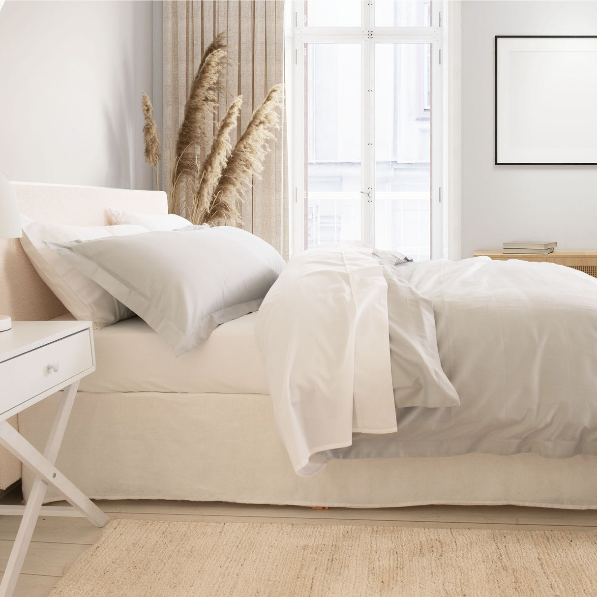 Royal Comfort - Balmain 1000TC Bamboo cotton Quilt Cover Sets (King) - Cool Grey-1951134830737625090